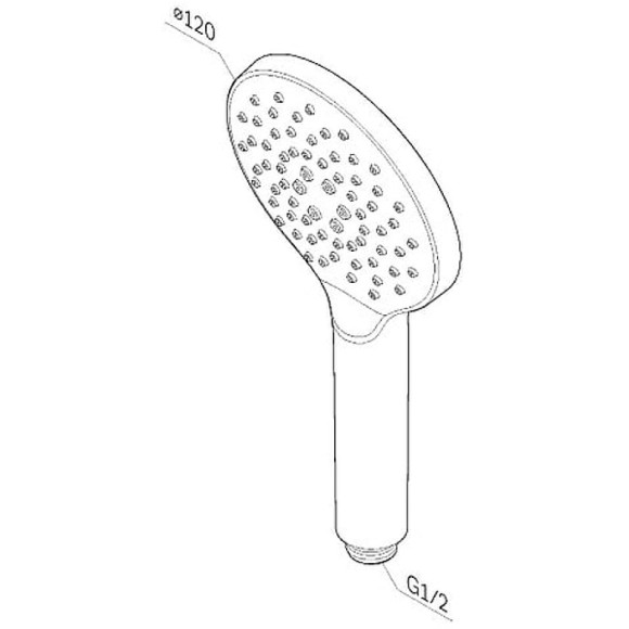 Душевая лейка AM.PM Like F0280000 Хром