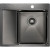 Кухонная мойка Paulmark Kroner 59F PM225951-GMR Вороненая сталь