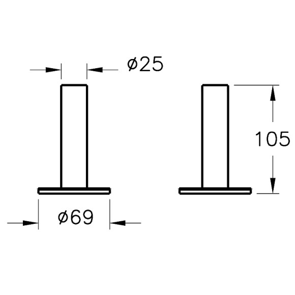 Стакан для зубных щеток Vitra Origin A44896 Хром Стакан для зубных щеток Vitra Origin A44896 Хром