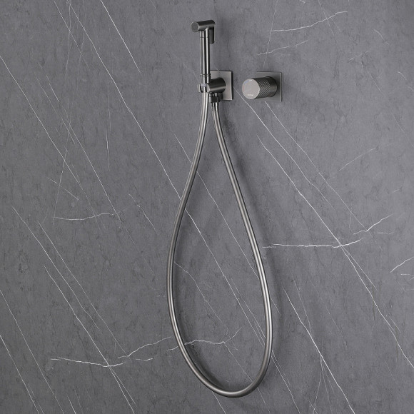 Гигиенический душ со смесителем Abber Rund AF8725NG Никель Гигиенический душ со смесителем Abber Rund AF8725NG Никель