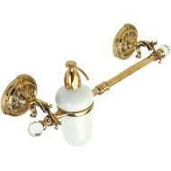 Полотенцедержатель c дозатором для жидкого мыла Art&Max Barocco Crystal AM-2057D-Do-Ant-C Античное золото Полотенцедержатель c дозатором для жидкого мыла Art&Max Barocco Crystal AM-2057D-Do-Ant-C Античное золото