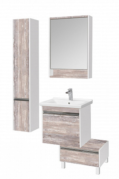 Комод Aquaton Капри 55 1A231003KPDA0 Бетон пайн Белый