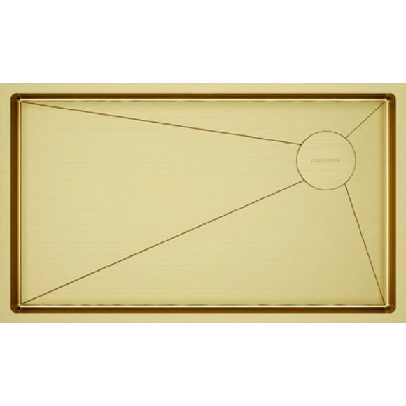 Кухонная мойка Paulmark Next-Skew 74 Uni PM887444-BG Брашированное золото
