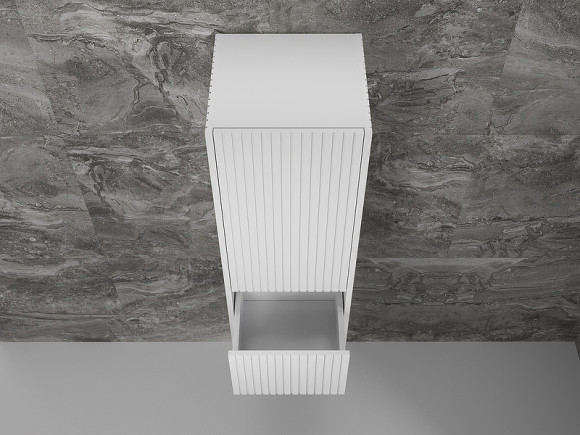 Шкаф пенал Style Line Стокгольм 36 ЛС-00002316 подвесной Белый рифленый софт Шкаф пенал Style Line Стокгольм 36 ЛС-00002316 подвесной Белый рифленый софт