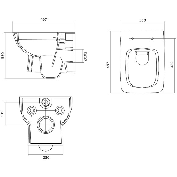 Комплект унитаза с инсталляцией Santek Нео Rimless 1WH501777 с сиденьем Микролифт и Черной матовой клавишей смыва