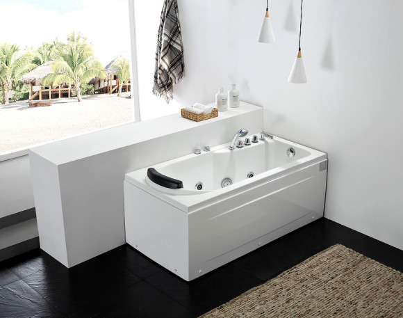 Акриловая ванна Gemy 172х77 G9006-1.7 B R с гидромассажем Акриловая ванна Gemy 172х77 G9006-1.7 B R с гидромассажем