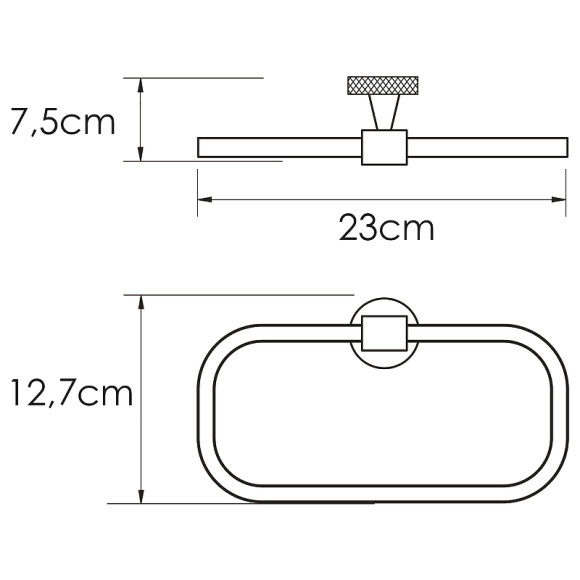 Кольцо для полотенец WasserKRAFT Mosel K-46660 Хром