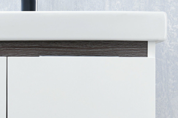 Тумба под раковину Aquaton Рене 56 1A258501NRC80 подвесная Белая Грецкий орех