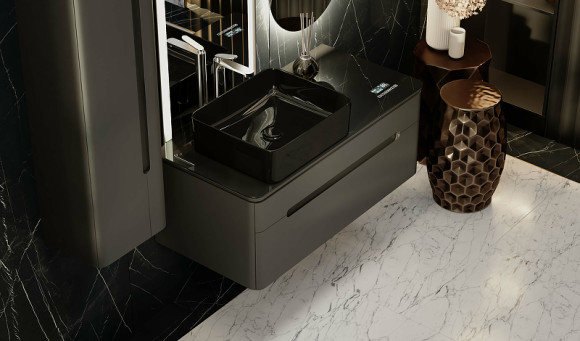 Тумба под раковину Jorno Shine 100 Shi.01.100-M/P/A подвесная Антрацит