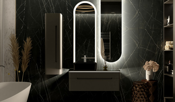 Тумба под раковину Jorno Shine 100 Shi.01.100-M/P/A подвесная Антрацит