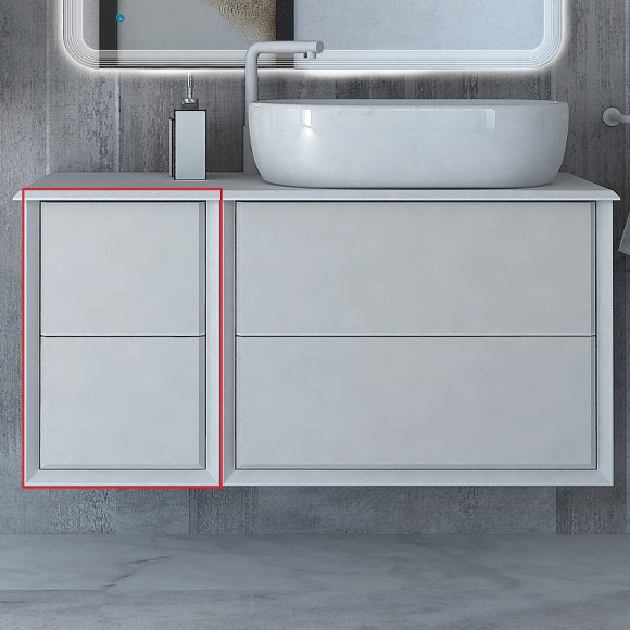 Тумба Cezares Bellagio 35 54717 подвесная Bianco Opaco