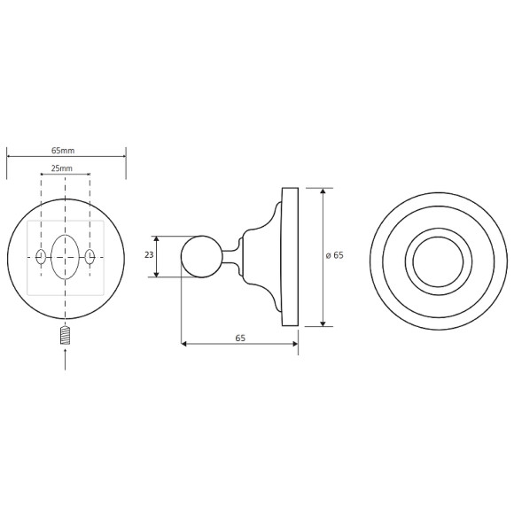 Крючок Bemeta Retro chrom 144306132 Хром