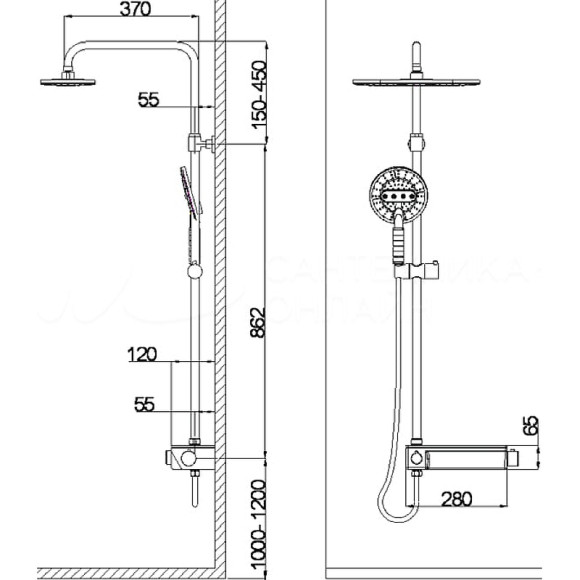 Душевая система WeltWasser DP 20251 10000002859 Хром Белый Душевая система WeltWasser DP 20251 10000002859 Хром Белый