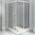 Душевой уголок Radomir 110x110 1-09-1-0-0-1200 профиль Белый стекло прозрачное