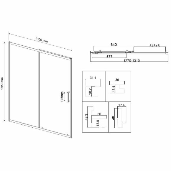 Душевая дверь Vincea City 130 VDS-5CT130CL профиль Хром стекло прозрачное Душевая дверь Vincea City 130 VDS-5CT130CL профиль Хром стекло прозрачное