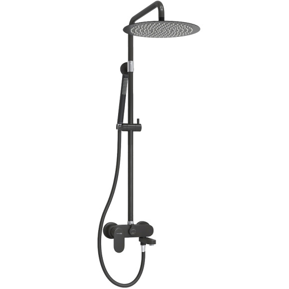 Душевая система WasserKRAFT A174.160.217.CB Черная матовая