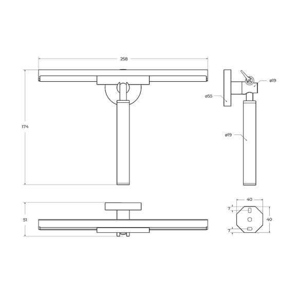 Скребок Cezares Relax RELAX-SV-IN Сатин
