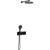 Душевая система Vincea VSFW-422T2MB с термостатом Черная матовая