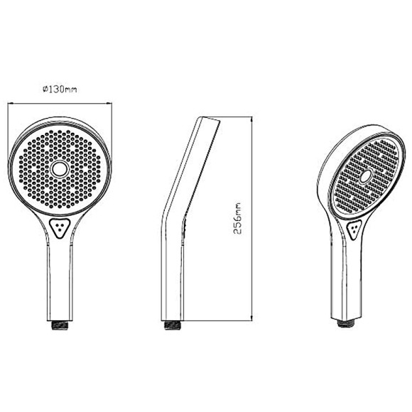 Душевая система Vincea VSFW-422T2MB с термостатом Черная матовая