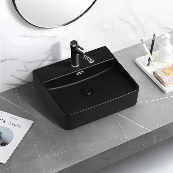 Раковина Abber Rechteck 50 AC2203MB Черная матовая