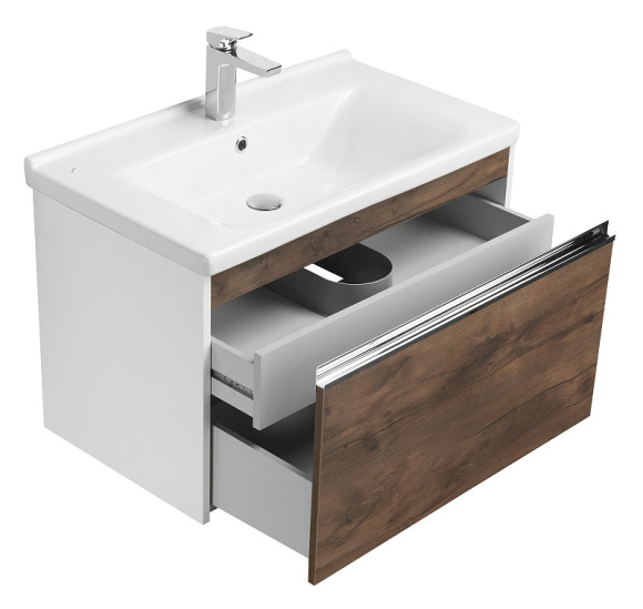 Тумба под раковину Aquaton Капри 80 1A230201KPDB0 подвесная Таксония темная