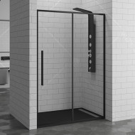 Душевая дверь в нишу RGW Stilvoll SV-12-B 100 профиль Черный стекло прозрачное