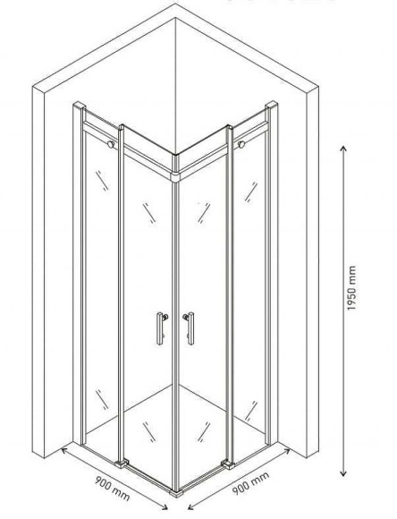 Душевой уголок Berges Melita 90х90 061028 профиль Хром стекло прозрачное Душевой уголок Berges Melita 90х90 061028 профиль Хром стекло прозрачное