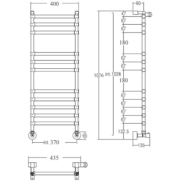 Водяной полотенцесушитель Margaroli Sole 464-11 4643711CRN Хром Водяной полотенцесушитель Margaroli Sole 464-11 4643711CRN Хром