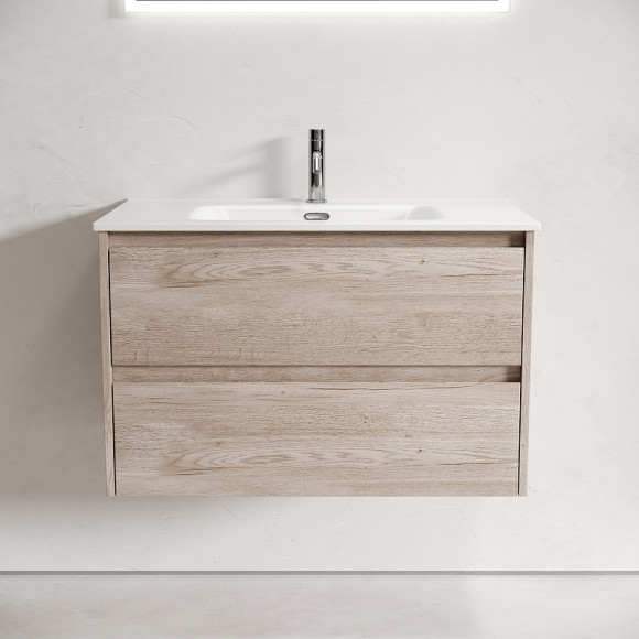 Тумба под раковину Sancos Libra 80 LB80EG подвесная Дуб галифакс натуральный