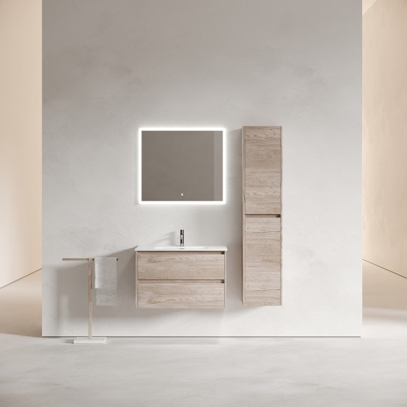 Тумба под раковину Sancos Libra 80 LB80EG подвесная Дуб галифакс натуральный