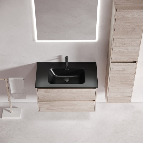 Тумба под раковину Sancos Libra 80 LB80EG подвесная Дуб галифакс натуральный