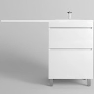 Тумба под раковину Style Line Даллас Леон 120 Люкс Plus СС-00002438 Белая