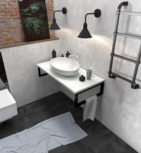 Столешница под раковину 1MarKa Grunge Loft 70 Ц0000015934 Бетон светлый