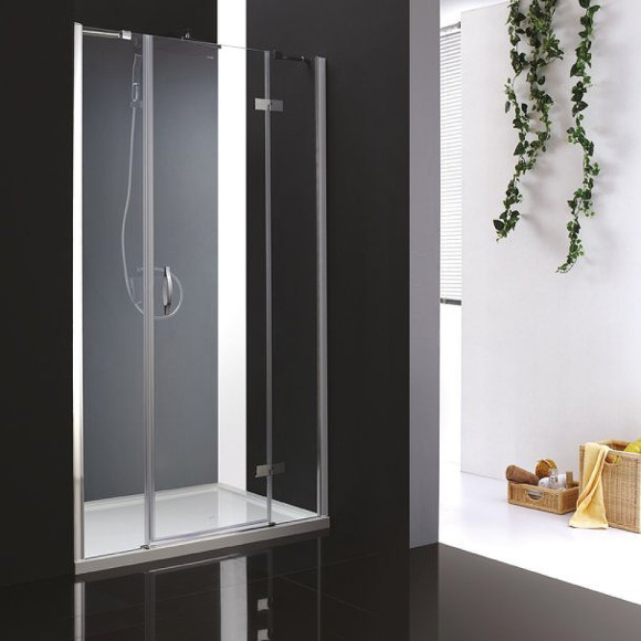 Душевая дверь Cezares Bergamo 215 R BERGAMO-W-B-13-100+60/60-C-Cr-R профиль Хром стекло прозрачное