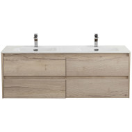 Тумба под раковину BelBagno Kraft 120 KRAFT-1200-4C-SO-2-RGB подвесная Rovere Galifax Bianco