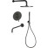 Душевая система Paffoni Light KITLIG019NO045 Черная матовая