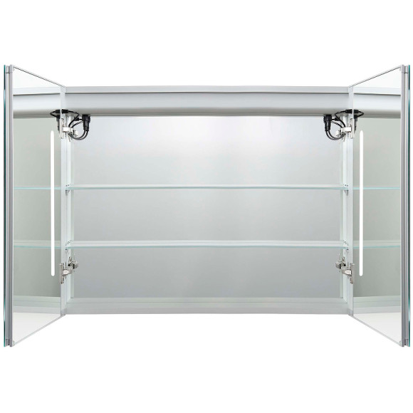 Зеркальный шкаф Aquatek 90 AQ7904-MLC с подсветкой Хром Зеркальный шкаф Aquatek 90 AQ7904-MLC с подсветкой Хром