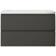 Тумба под раковину Art&Max AM-Bianchi-900-2C-SO-GM подвесная Серый матовый