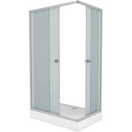 Душевой уголок Niagara Eco 120х90 NG-129-14Q профиль Серебро стекло матовое Душевой уголок Niagara Eco 120х90 NG-129-14Q профиль Серебро стекло матовое