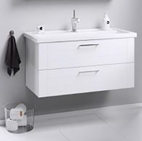 Тумба под раковину Aqwella Манчестер 100 MAN01102 подвесная Белый глянец Тумба под раковину Aqwella Манчестер 100 MAN01102 подвесная Белый глянец