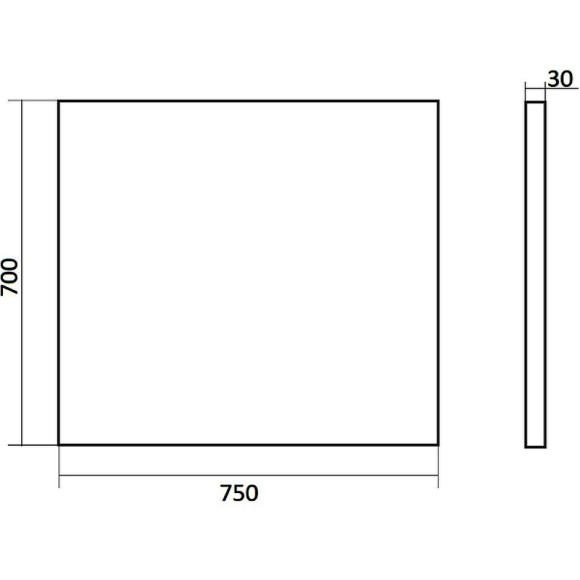 Зеркало Orange Nature 75 ON-75ZE с подсветкой с сенсорным выключателем