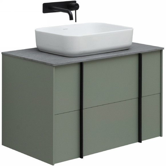 Тумба под раковину Allen Brau Reality 80 1.32005.CGM подвесная Олива матовая Тумба под раковину Allen Brau Reality 80 1.32005.CGM подвесная Олива матовая