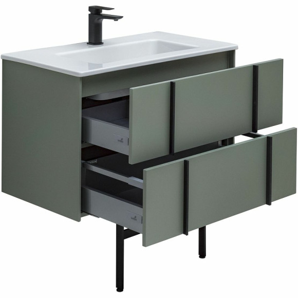 Тумба под раковину Allen Brau Reality 80 1.32005.CGM подвесная Олива матовая Тумба под раковину Allen Brau Reality 80 1.32005.CGM подвесная Олива матовая