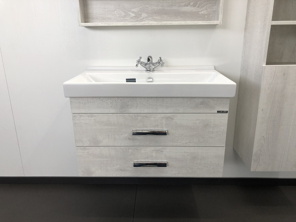 Тумба с раковиной Comforty Никосия 80 00004138839 подвесная Дуб белый Тумба с раковиной Comforty Никосия 80 00004138839 подвесная Дуб белый