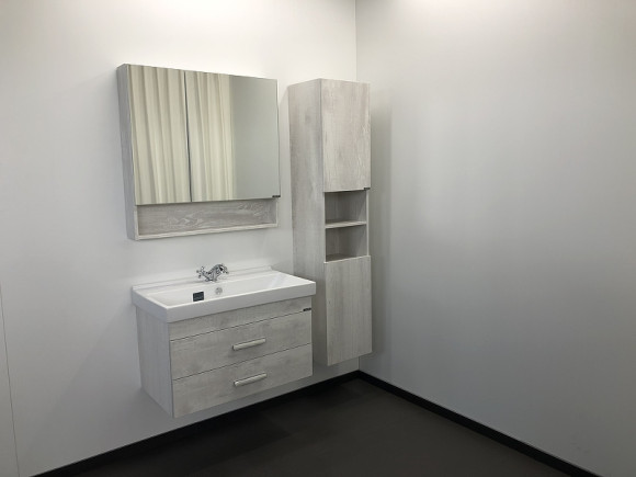 Тумба с раковиной Comforty Никосия 80 00004138839 подвесная Дуб белый Тумба с раковиной Comforty Никосия 80 00004138839 подвесная Дуб белый