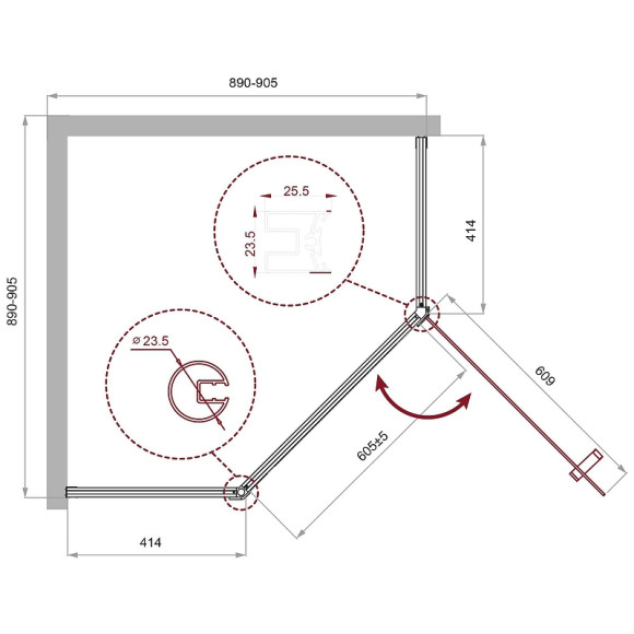 Душевой уголок BelBagno Uno 90х90 UNO-195-P-1-90-CH-CR профиль Хром стекло шиншилла Душевой уголок BelBagno Uno 90х90 UNO-195-P-1-90-CH-CR профиль Хром стекло шиншилла
