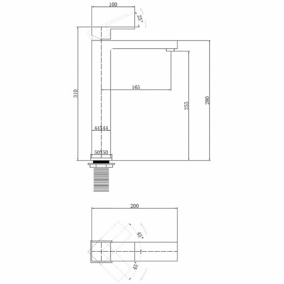 Смеситель для раковины Abber Daheim AF8211NG Никель Смеситель для раковины Abber Daheim AF8211NG Никель