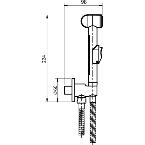 Гигиенический душ Koller Pool Round RNH001 Хром
