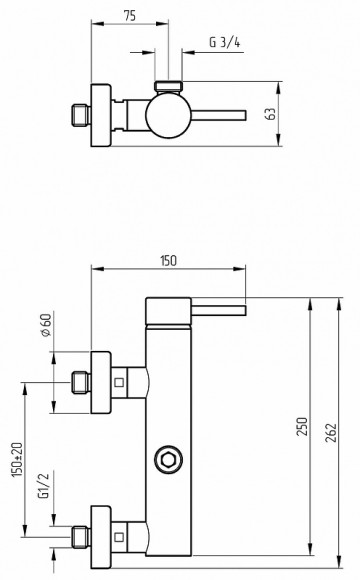 Смеситель для душа Migliore Fortis 18656 Хром