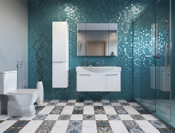 Зеркальный шкаф Aquaton Беверли 100 1A237202BV010 Белый глянец